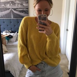 Yellow winter top